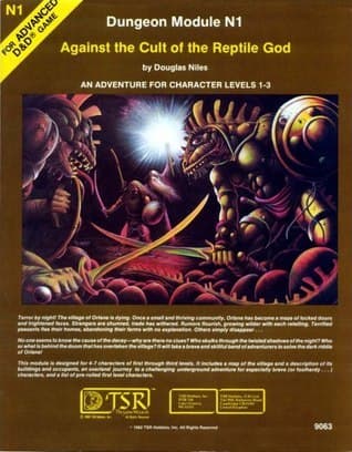 Against the Cult of the Reptile God (Advanced D&D, Dungeon Module, N1)