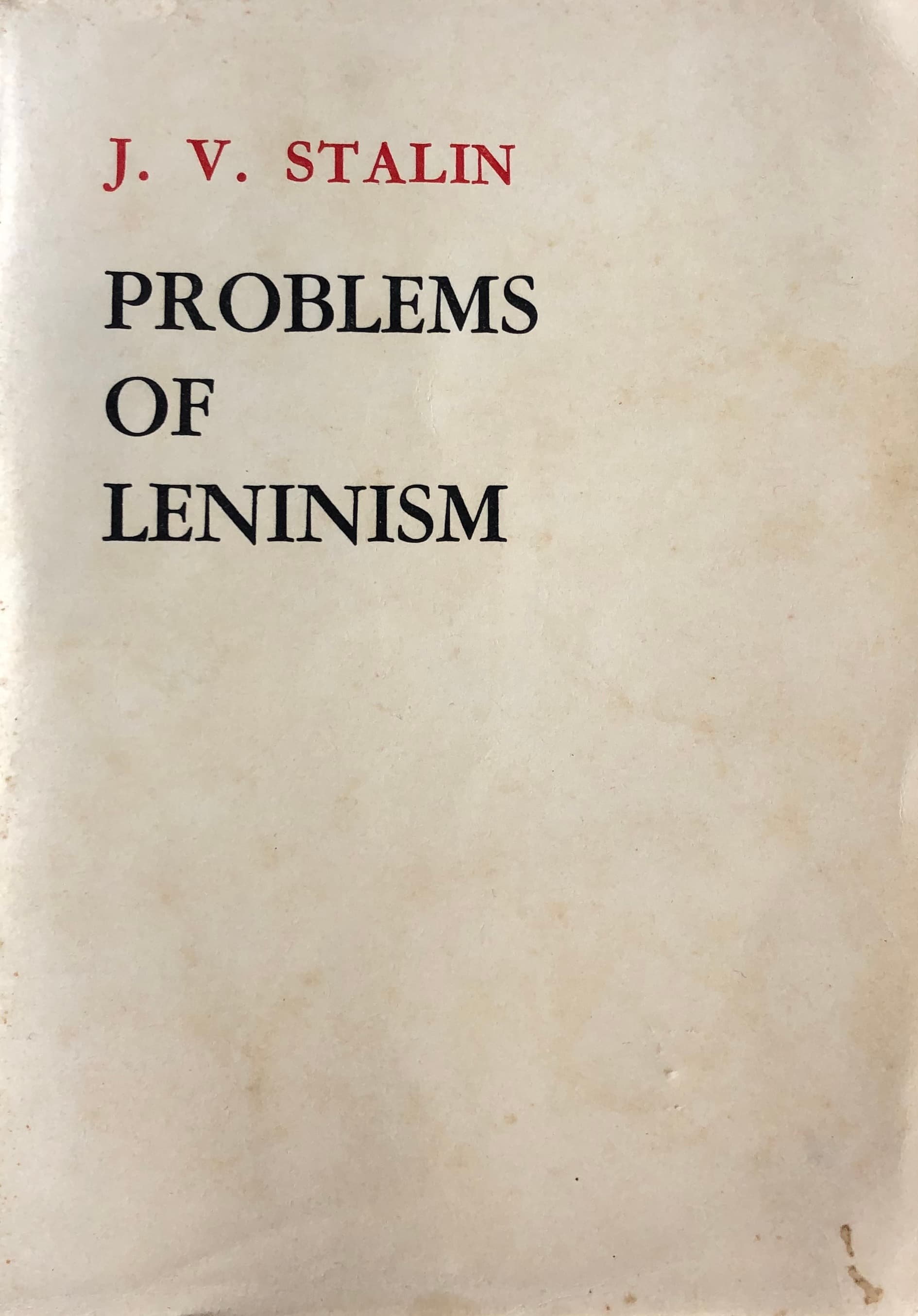 Problems of Leninism