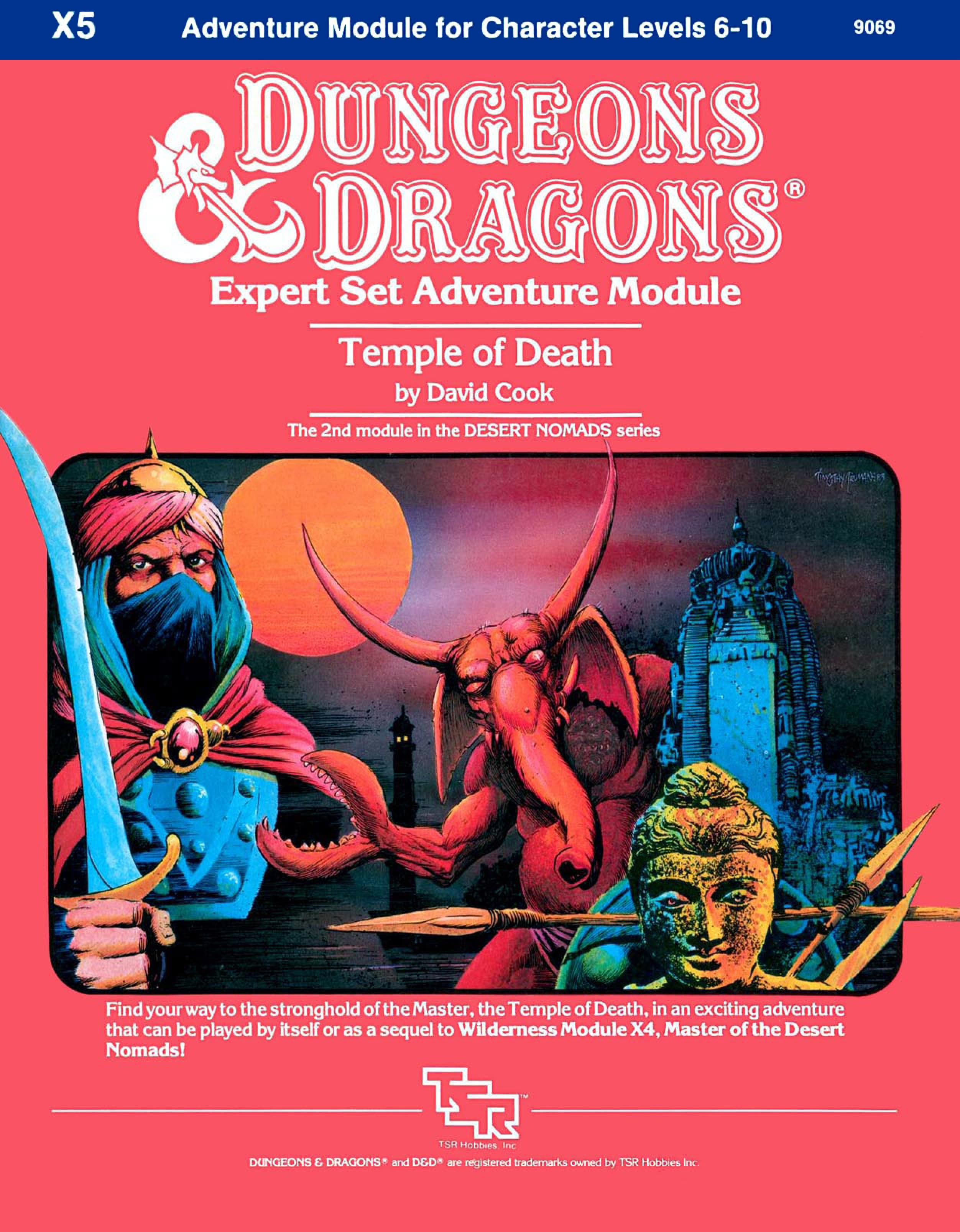 Temple of Death (Dungeons And Dragons Expert Module X5)